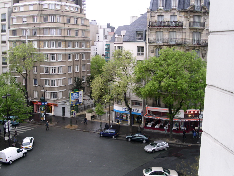 The view from our hotel room in Paris