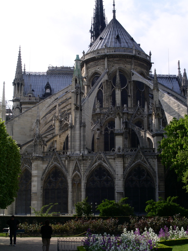 Notre Dame Back Close-Up