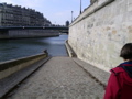 A street down into the Seine